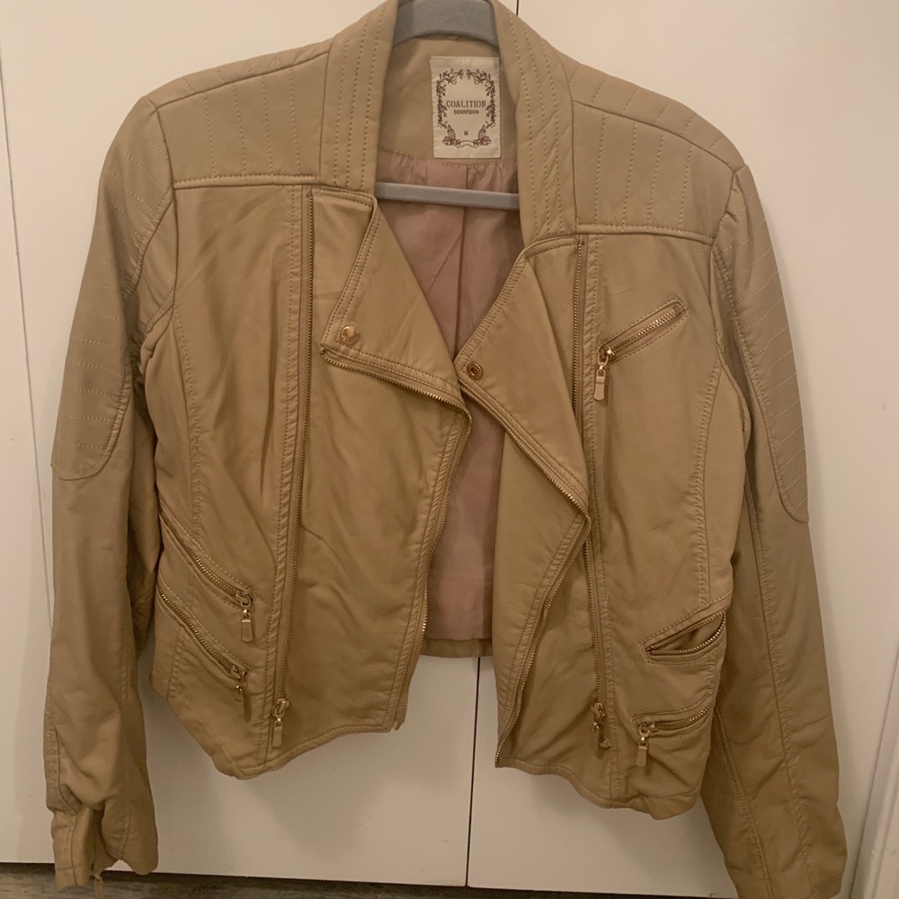 Coalition Downtown Cream Jacket Size M